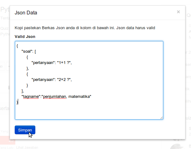 json data