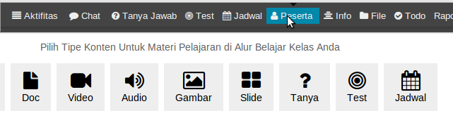 menu peserta