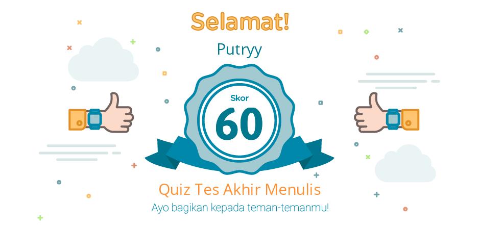 tes akhir menulis terbatas
