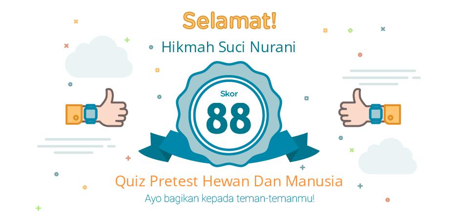 pretest hewan dan manusia