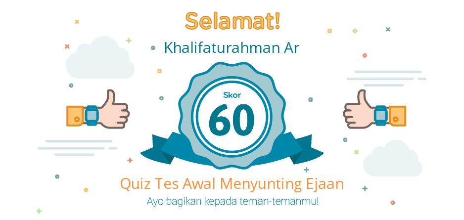 tes awal menyunting ejaan dan tanda baca