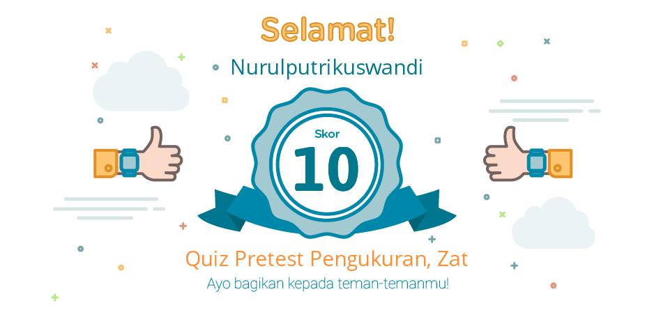pretest pengukuran, zat dan sifatnya