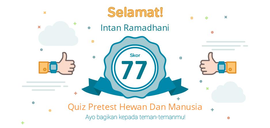 pretest hewan dan manusia