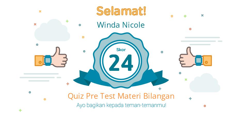 pre test materi bilangan