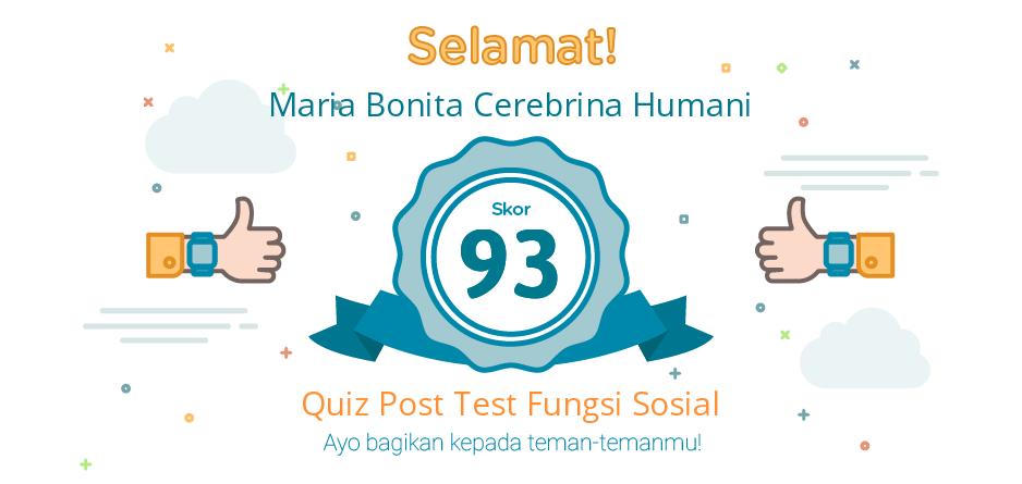 post test fungsi sosial