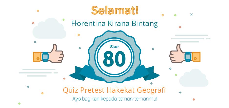 pretest hakekat geografi