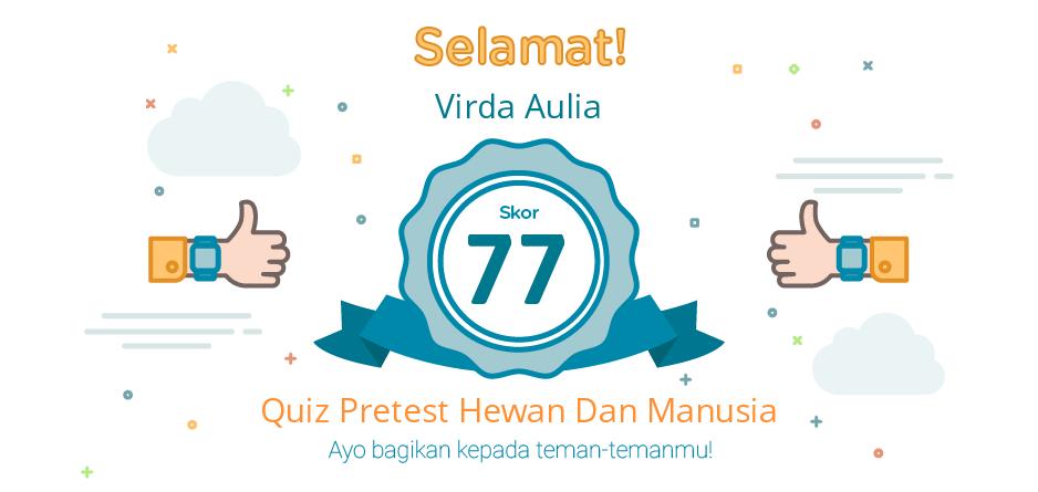 pretest hewan dan manusia