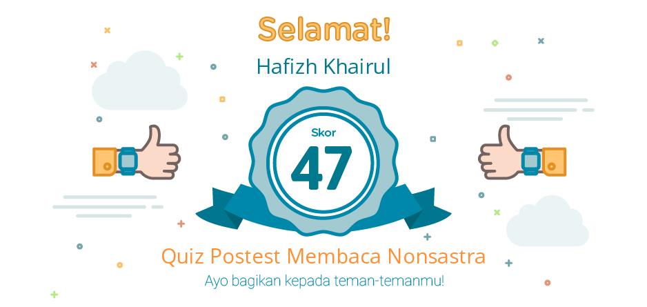 postest membaca nonsastra