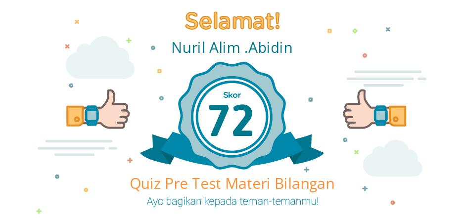 pre test materi bilangan