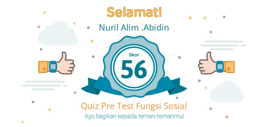 pre test fungsi sosial 