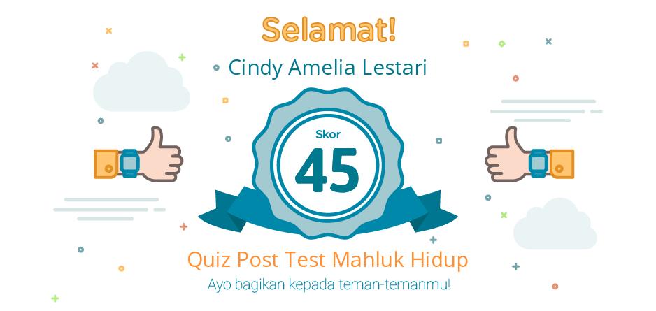 post test mahluk hidup dan lingkungannya